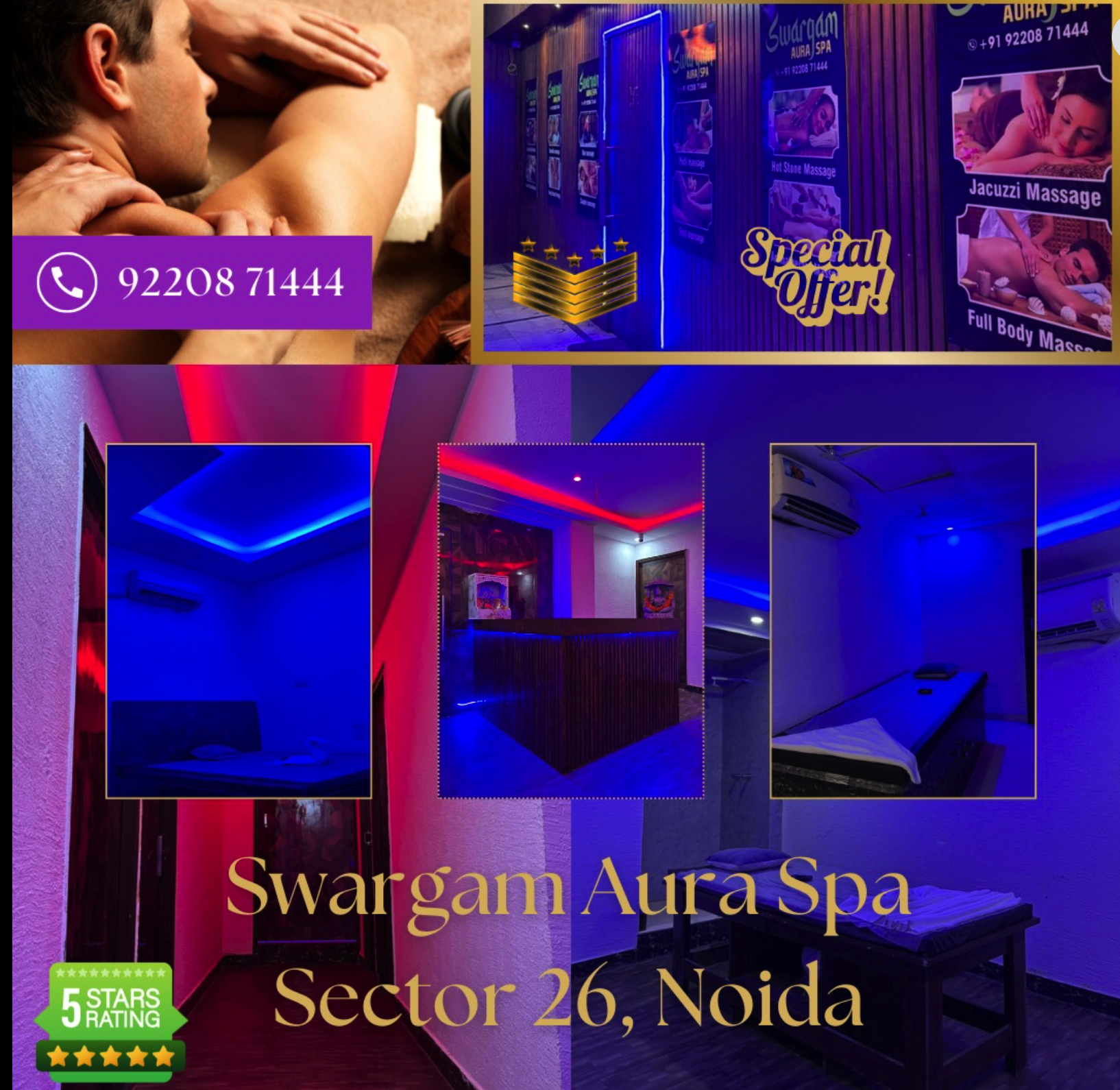 Swargam actual 5-star ratings compiled rooms collage